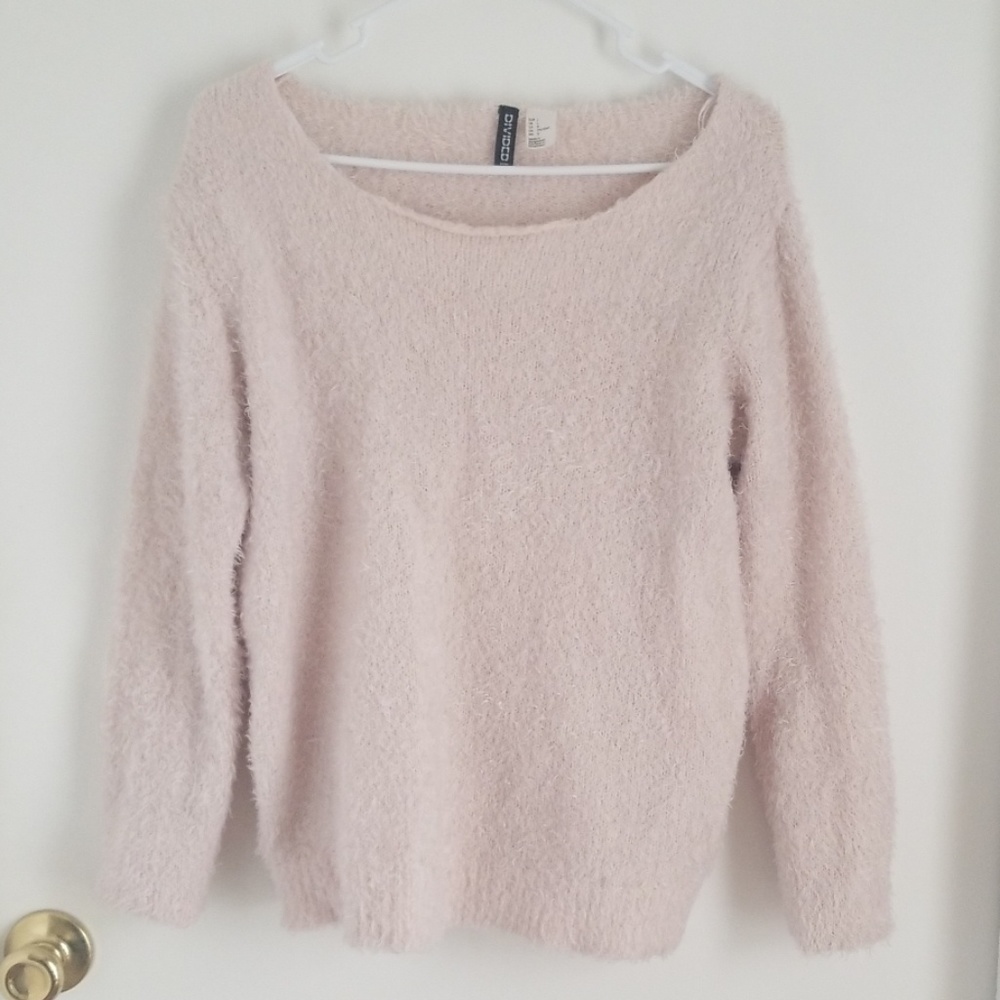 H&M Fluffly Blush Sweater